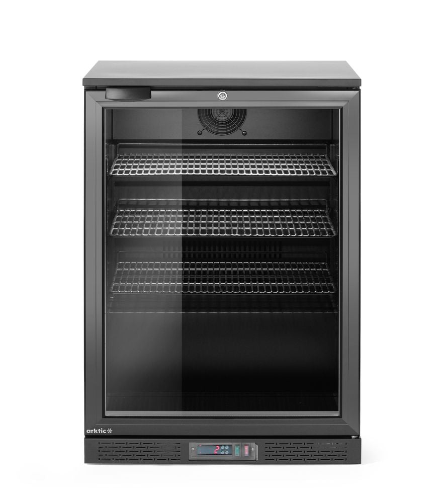 Frigorifero per bar posteriore a porta singola, Arktic, 105L, Nero, 220-240V/120W, 600x530x(H)870mm