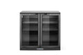 Frigorifero posteriore da bar con doppio sportello, Arktic, 158L, Nero, 220-240V/160W, 900x530x(H)870mm