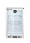 Frigorifero da bar posteriore con 1 porta, Arktic, 75L, Argento, 220-240V/120W, 530x500x(H)840mm