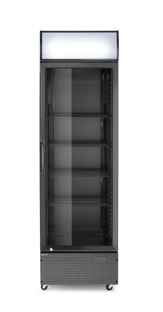 Frigorifero per bar posteriore con pannello retroilluminato, a porta singola, Arktic, 254L, Nero, 220-240V/250W, 578x605x(H)1980mm