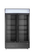 Frigorifero per bar posteriore con pannello retroilluminato, doppia porta, Arktic, 512L, Nero, 220-240V/510W, 1120x585x(H)1900mm