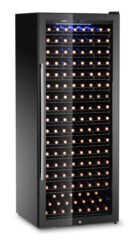 Frigorifero per vini, 1 zona, 224 bottiglie, Arktic, 542L, Nero, 685x700x(H)1833mm