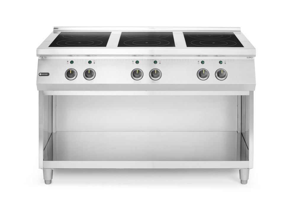 Cucina ad induzione con 6 piani cottura, HENDI, 400V/25500W, 1200x700x(H)890mm
