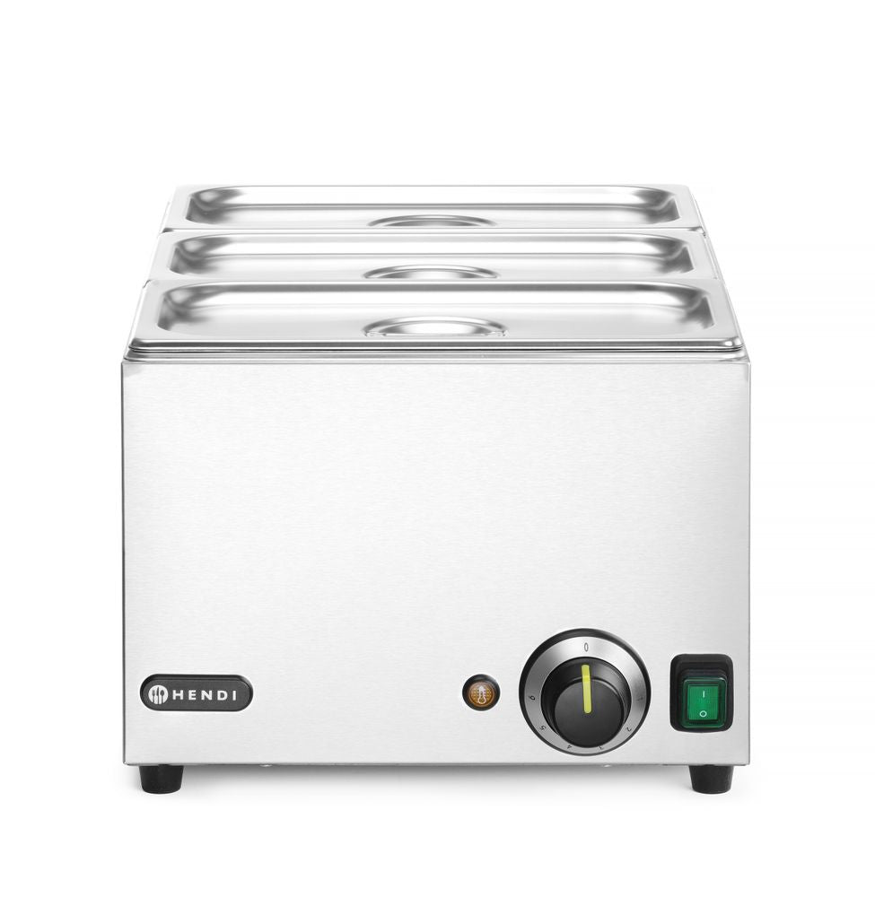 Set: Bagno-maria Ranger + 3x GN 1/3 con coperchio, HENDI, GN 1/1, 230V/1000W, 590x332x(H)242mm