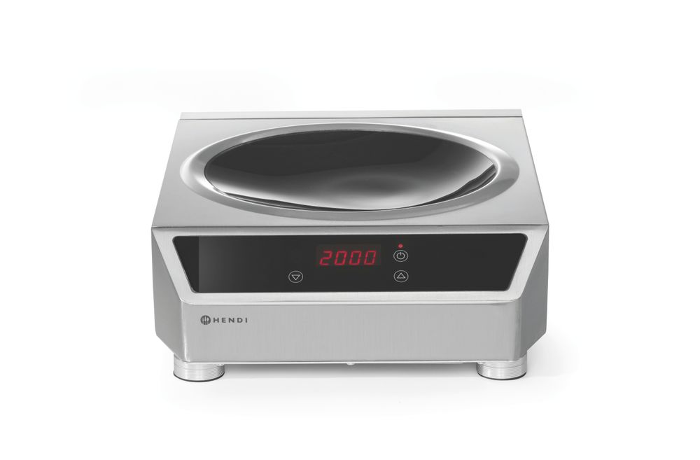 Induzione wok modello 3500, HENDI, Profi Line, unità di induzione, 230V/3500W, 340x450x(H)130mm