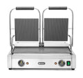 Piastra panini - versione doppia, HENDI, sopra rigata e sotto liscia, 230V/3600W, 570x375x(H)216mm