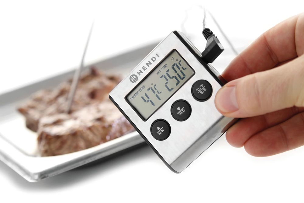 Termometro per arrosto con timer, HENDI, 65x70x(H)17mm