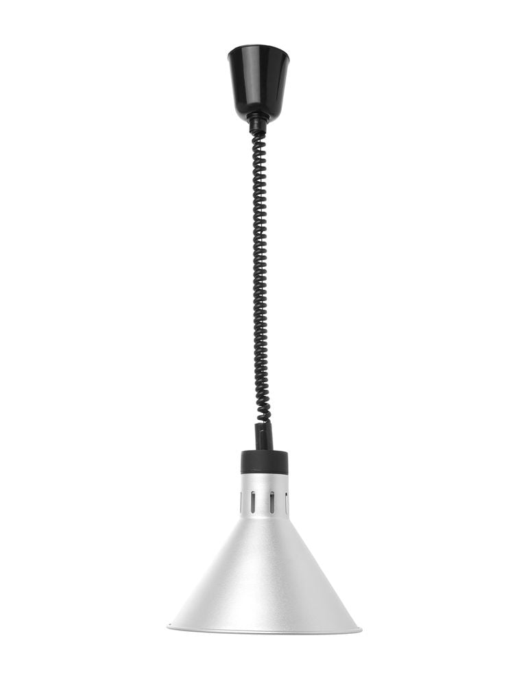 Lampada riscaldante conica, HENDI, Argento, 230V/250W, ⌀275x(H)250mm