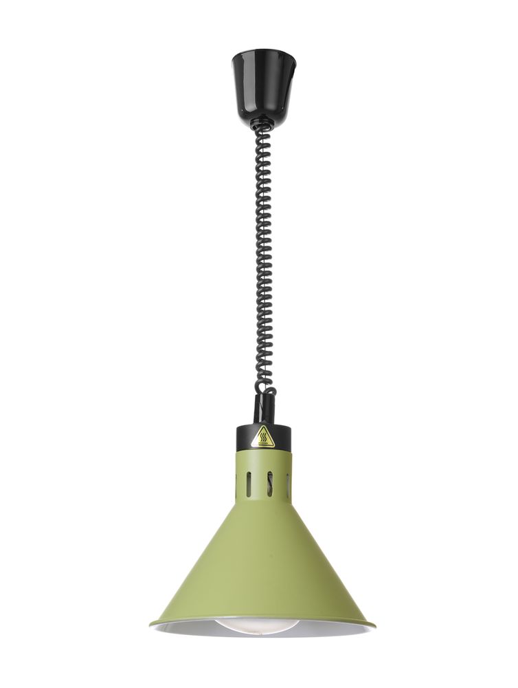 Lampada riscaldante conica, HENDI, Verde, 230V/250W, ⌀275x(H)250mm