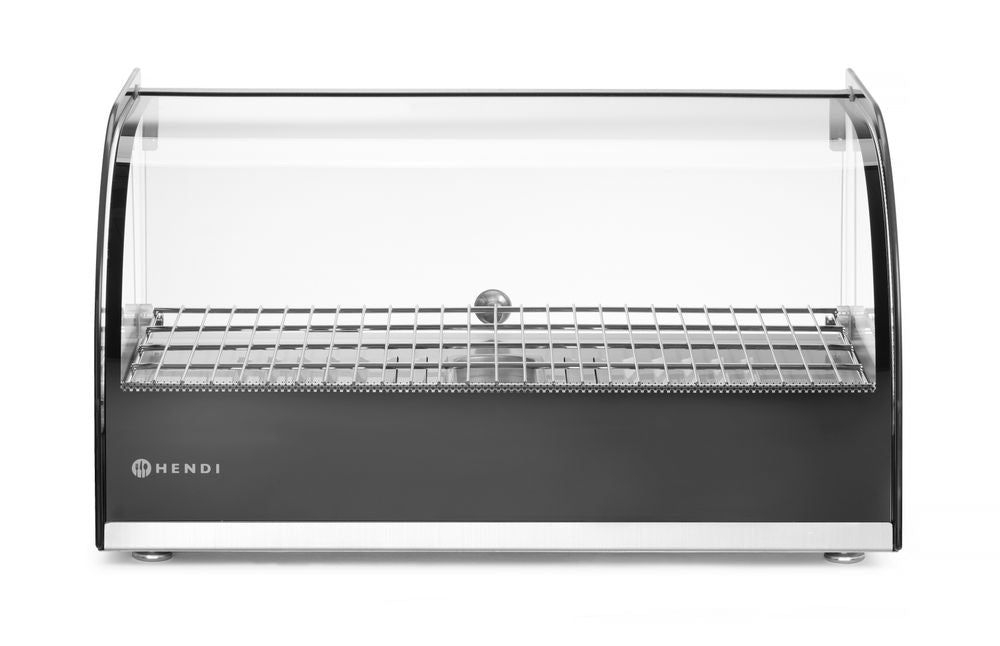 Display da banco riscaldato, HENDI, Singola, Nero, 220-240V/800W, 554x376x(H)311mm