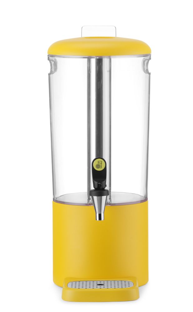 Distributore di succhi UNIQ, HENDI, designed by Robert Bronwasser, 8L, Giallo, 318x216x(H)532mm