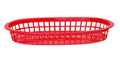 Cestini da servizio stile fast food., HENDI, Rosso, 6 pezzi, 272x175x(H)38mm