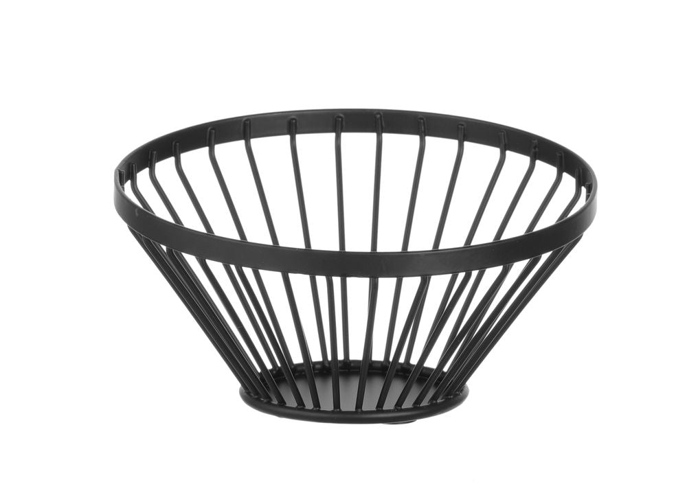 Cestino per frutta rotondo nero, HENDI, ⌀150x(H)80mm