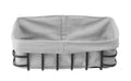 Cestino con interno in tessuto, HENDI, rettangolare, 250x180x(H)85mm