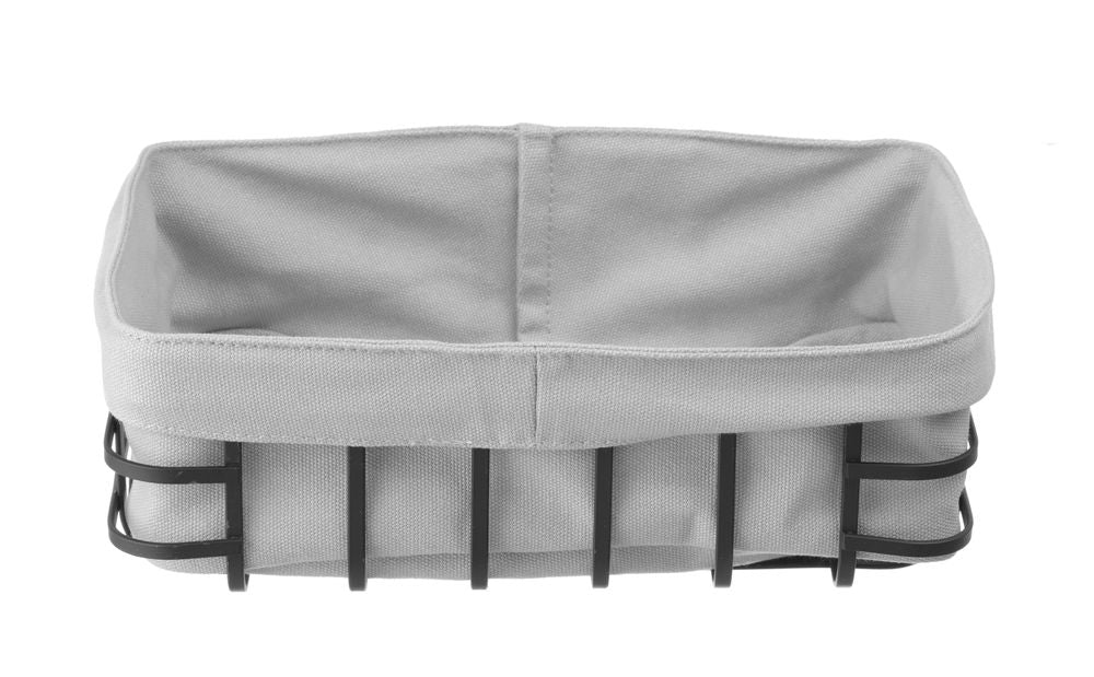 Cestino con interno in tessuto, HENDI, rettangolare, 250x180x(H)85mm