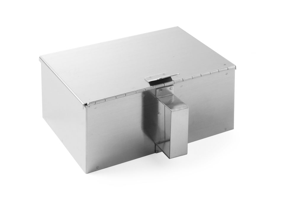 Cestino posacenere inox, HENDI, 202x170x(H)91mm