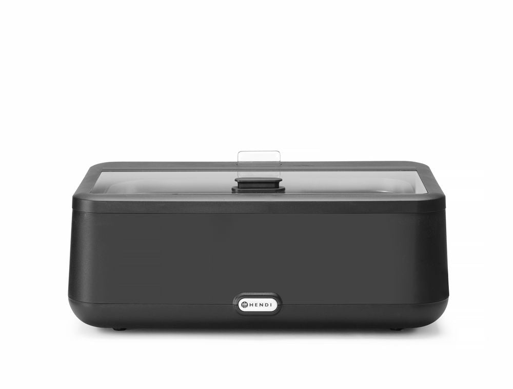 Chafing dish UNIQ, HENDI, designed by Robert Bronwasser, Nero, 220-240V/700W, 607x402x(H)245mm