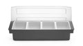 Scatola degli ingredienti – 4 contenitori, BarUp, 480x150x(H)100mm