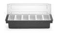 Scatola degli ingredienti – 6 contenitori, BarUp, 480x150x(H)100mm