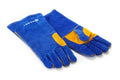 Guanti resistenti al calore, in vera pelle, HENDI, Blu, (L)410mm