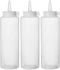 Bottiglie dosatrici - 3 pezzi, HENDI, 0,2L, Trasparente, 3 pezzi, ⌀50x(H)185mm