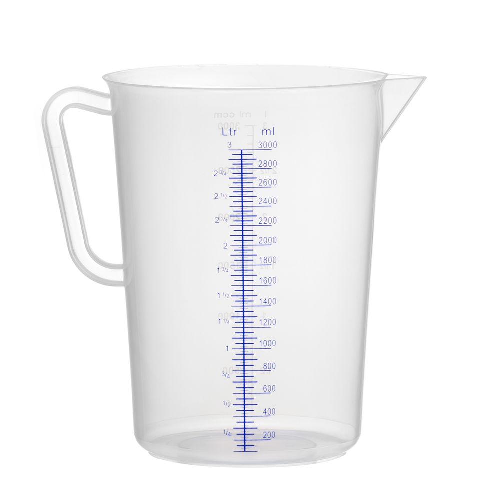 Caraffa graduata polipropilene, HENDI, 3L, ⌀160x(H)240mm
