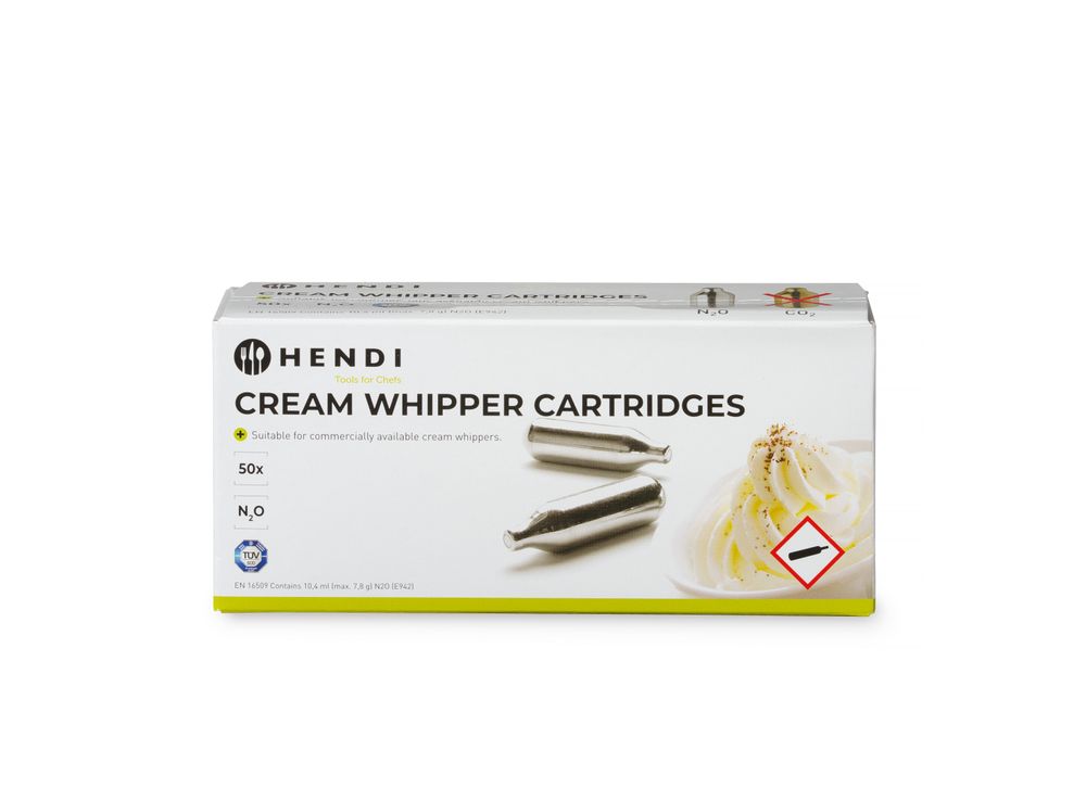 Capsule per panna, HENDI, Argento, 50 pezzi