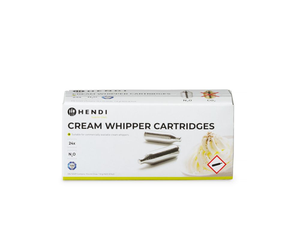 Capsule per panna, HENDI, Argento, 24 pezzi
