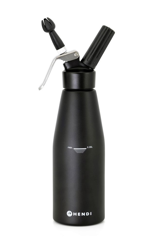 Sifone per panna, HENDI, Kitchen Line, 0,95L, Nero, ⌀95x(H)320mm