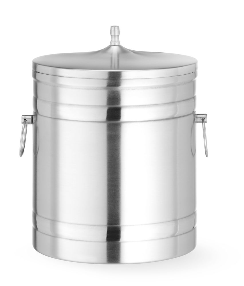 Secchiello per ghiaccio a doppia parete, BarUp, 5L, Argento, ⌀200x(H)230mm