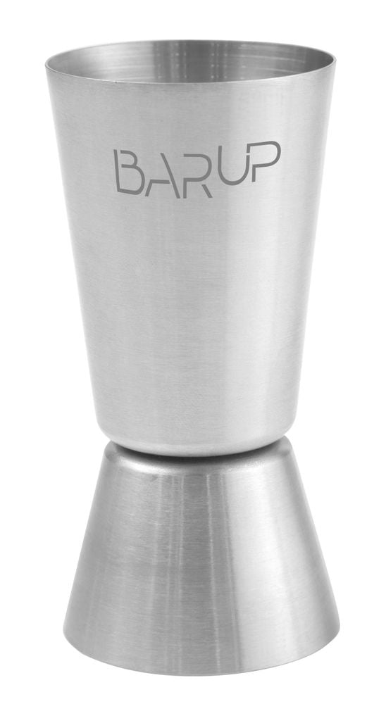 Jigger 20/40 ml, BarUp, Argento, ⌀40x(H)80mm, Rotondo