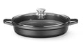 Casseruola con rivestimento antiaderente, HENDI, 4,3L, Nero, 425x332x(H)70mm