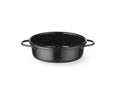 Piatto cocotte, smaltato, HENDI, Nero, ⌀120x(H)40mm, Rotondo