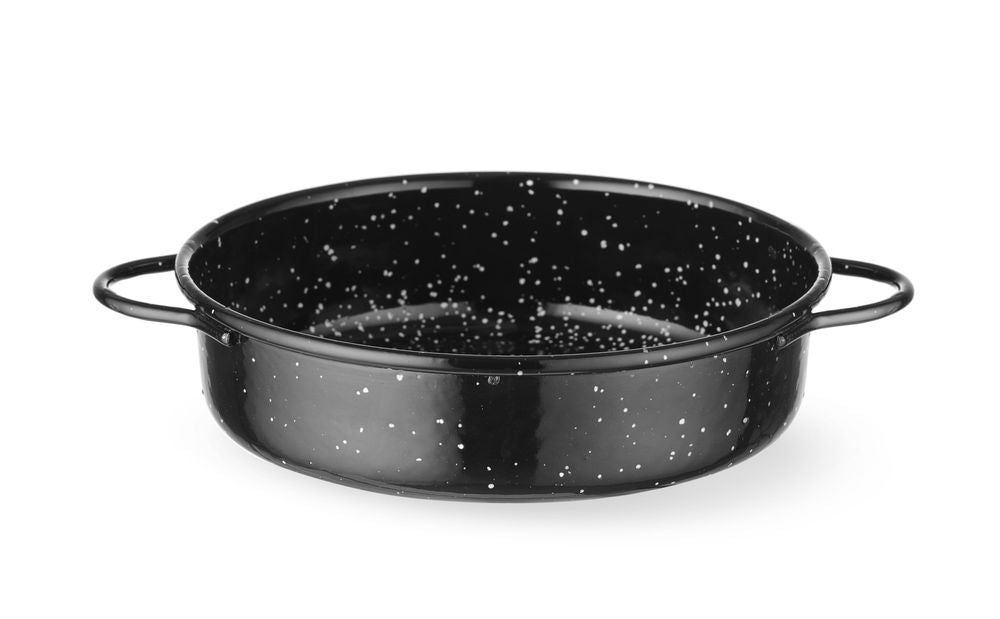 Piatto cocotte, smaltato, HENDI, Nero, ⌀160x(H)45mm, Rotondo