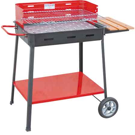 Barbecue a carbonella Supermax con appoggio