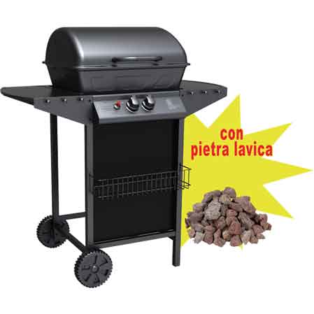 Barbecue a gas due fuochi Matera Cardinale