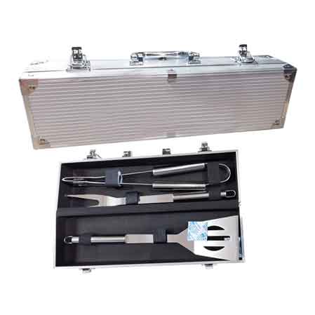 Set per barbecue in valigetta 3 pezzi Cardinale