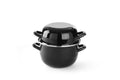 Tegame smaltato per mitili - con coperchio, HENDI, 2L, ⌀200x(H)180mm
