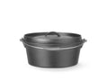 Pentola in ghisa, HENDI, 7,2L, Nero, ⌀310x(H)130mm, Rotondo