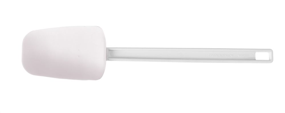 Cucchiaio a forma di raschietto, HENDI, Kitchen Line, Bianco, 357x75mm