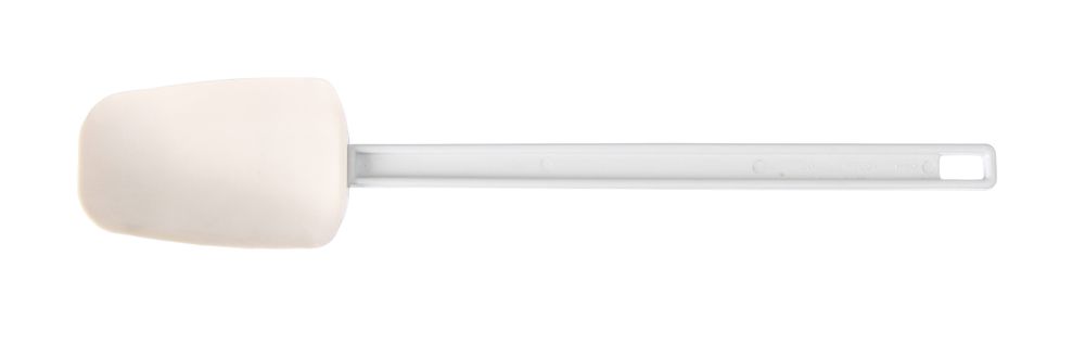 Cucchiaio a forma di raschietto, HENDI, Kitchen Line, Bianco, 408x75mm