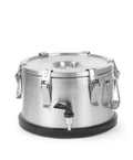 Contenitore portatile isolato – con rubinetto, HENDI, Profi Line, 10L, Argento, ⌀330x(H)220mm