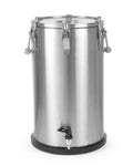 Contenitore portatile isolato – con rubinetto, HENDI, Profi Line, 35L, Argento, ⌀330x(H)570mm