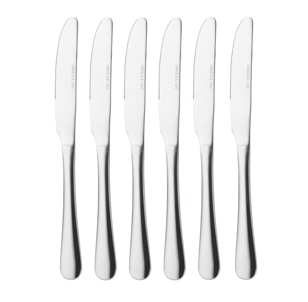 Coltello da tavola - 6 pezzi, HENDI, Profi Line, 6 pezzi, (L)225mm