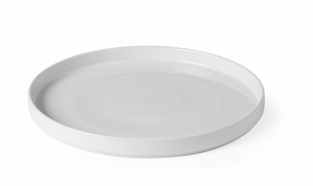 Piatto piano con bordo alto Oslo, HENDI, Oslo, Bianco, ⌀280x(H)28mm