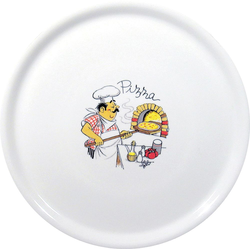 Piatto per pizza tradizionale., HENDI, Bianco, ⌀330mm