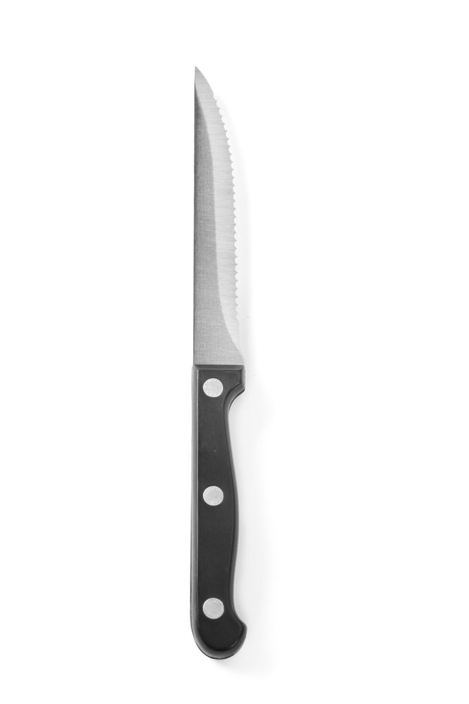 Coltello da bistecca - 6 pezzi, HENDI, Profi Line, Nero, 6 pezzi, (L)210mm