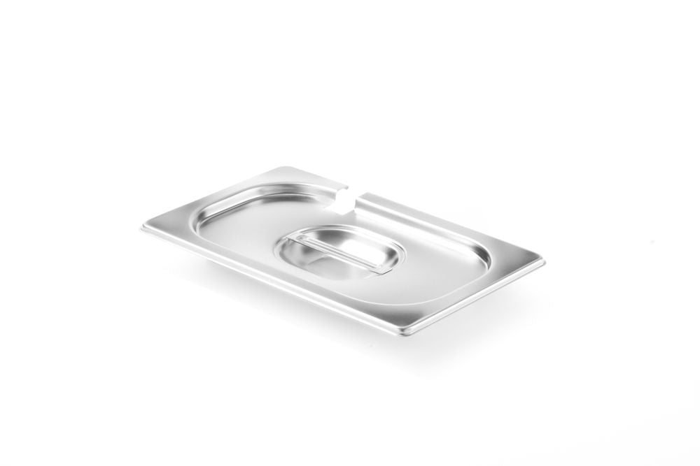 Coperchio per teglie GN con scanso per cucchiaio, HENDI, Profi Line, GN 1/4, 265x162mm