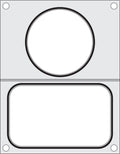 Matrice sigillante per vaschette, HENDI, 2 recipienti (1x 178x113 mm, 1x ø115 mm)