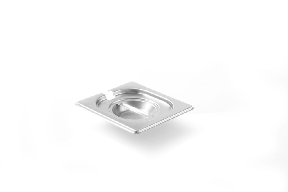 Coperchio Gastronorm con scanso per cucchiaio, HENDI, Kitchen Line, GN 1/6, 176x162mm
